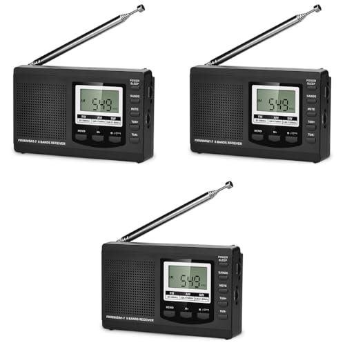 ZORBES® Portable Outdoor Camping FM MW SW Personal Travel Transistor LCD Music Player Battery Operated with Lanyard Battery Not Included 3 PCS ZORBES® Portable Outdoor Camping FM MW SW Personal Travel Transistor LCD Music Player Battery Operated with Lanyard Battery Not Included 3 PCS